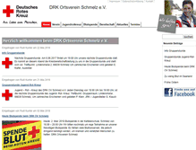 Tablet Screenshot of drk-schmelz.de